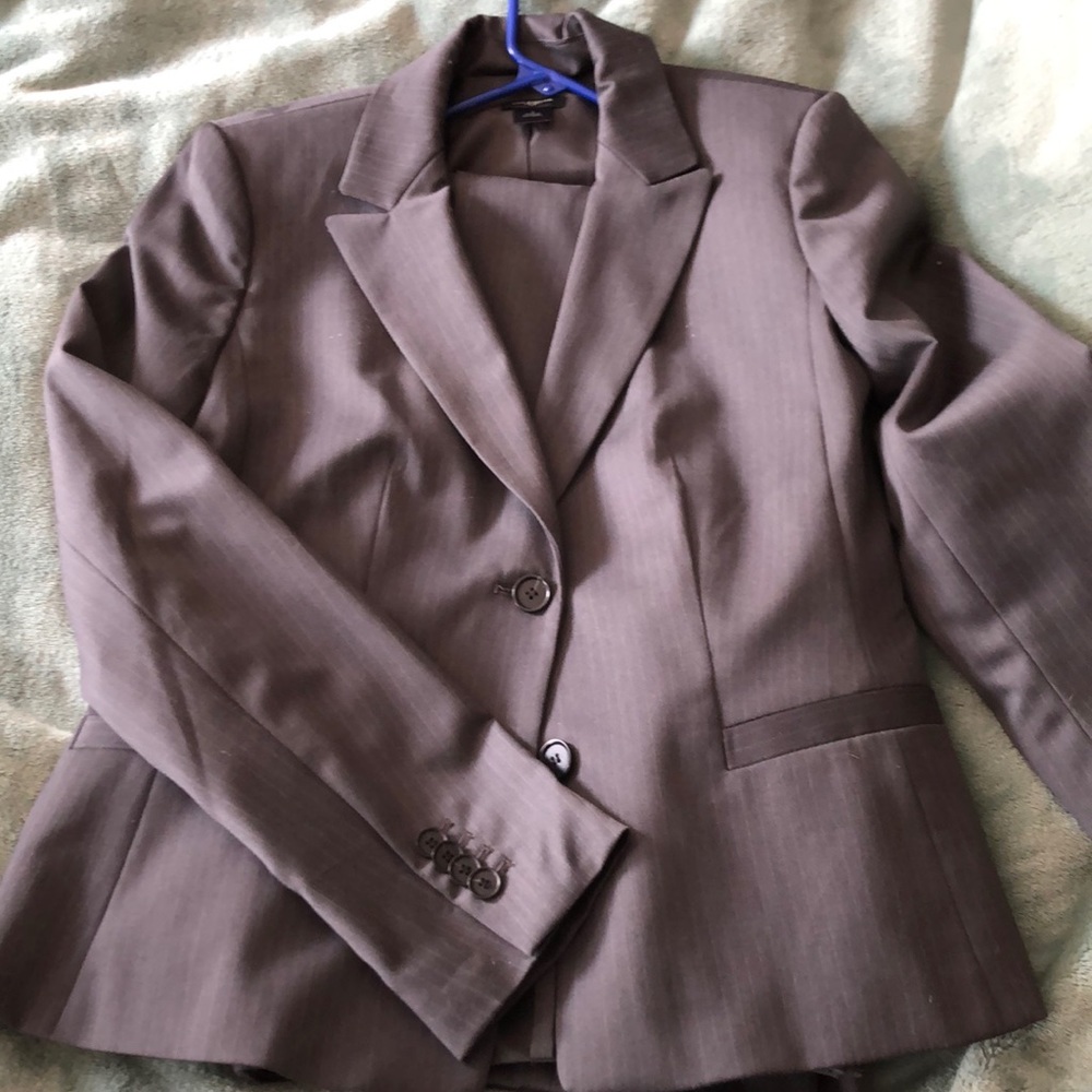 Ann Taylor Women’s grey pin stripe suit